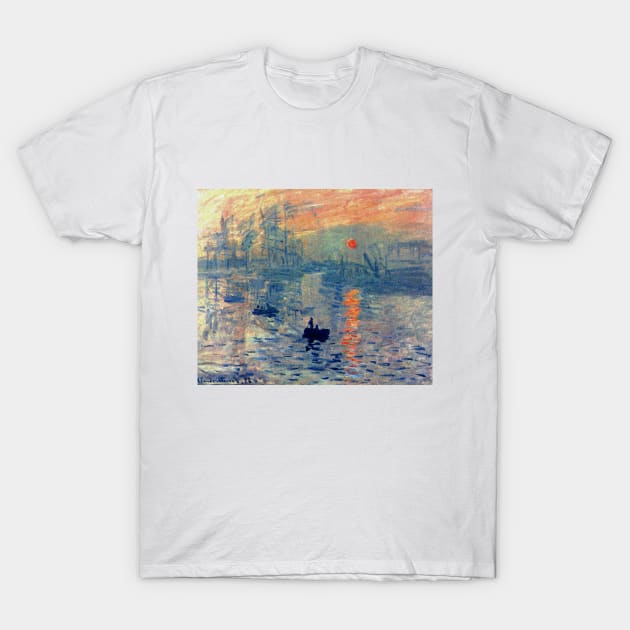 Impressions of Sunrise by Claude Monet T-Shirt by Naves